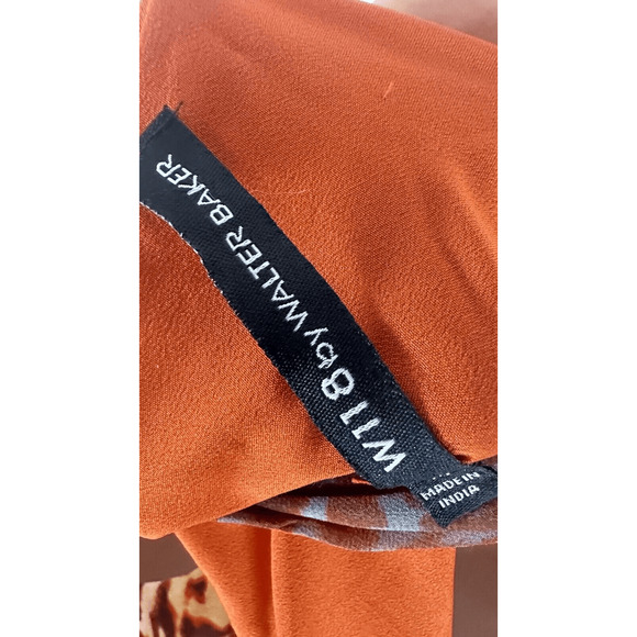 W118 by WALTER BAKER NWT Tropical Leopard JUNGLE Maxi DRESS Woman’s M NWOT - Picture 11 of 16